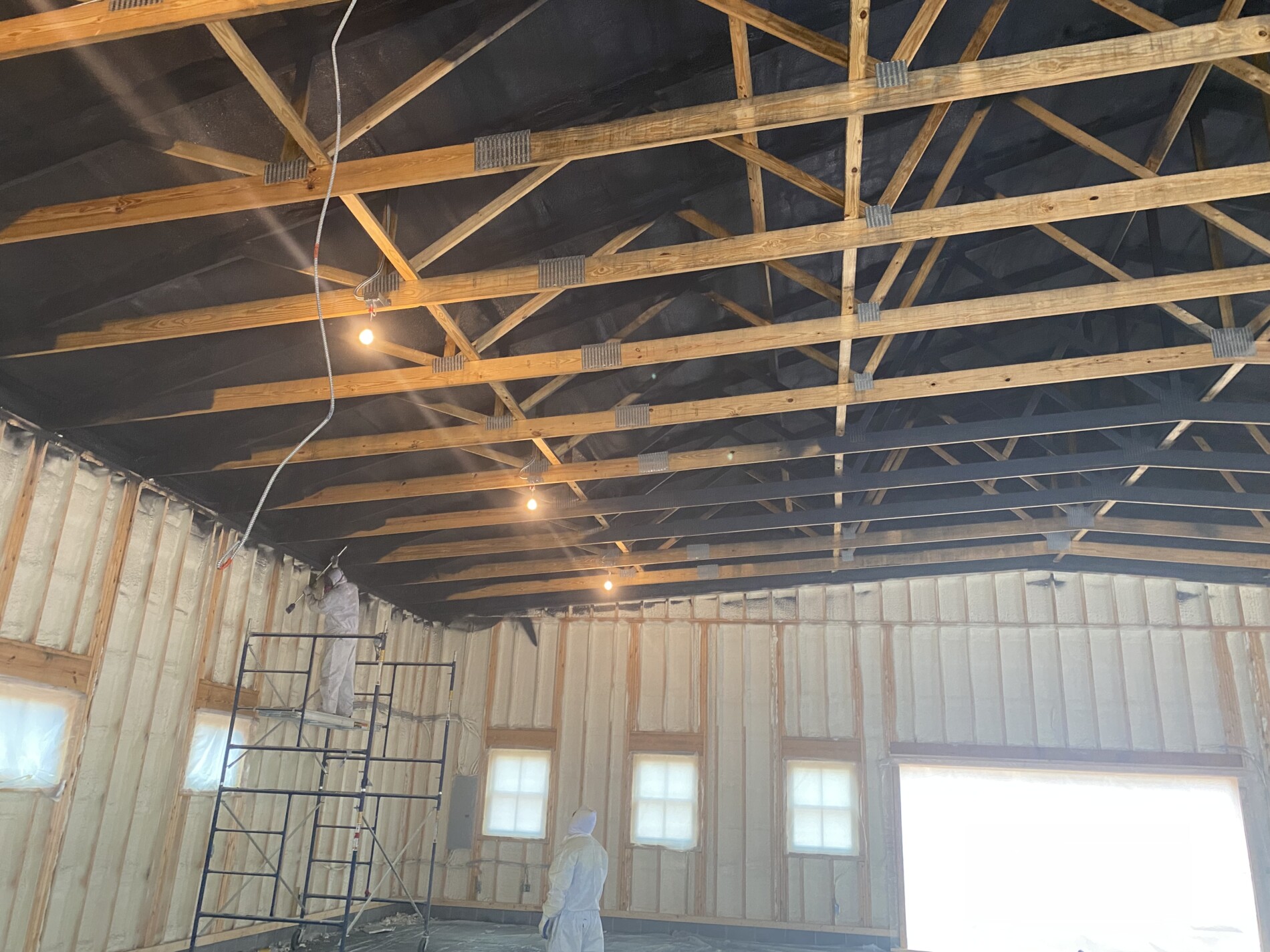 Garage insulation in job site in richmond va