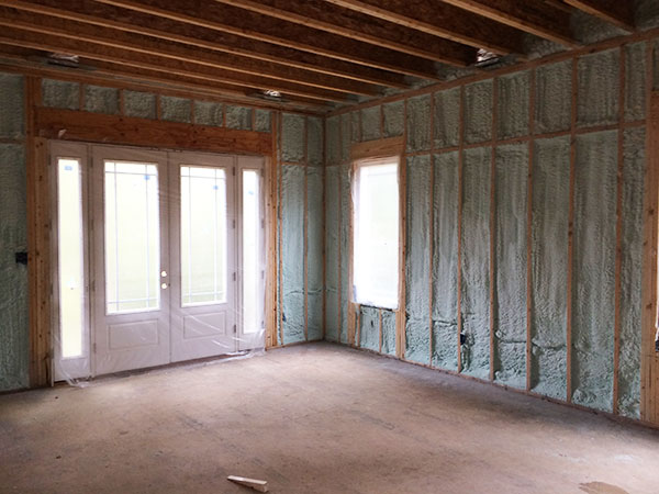New construction spray foam insulation installation in Richmond VA